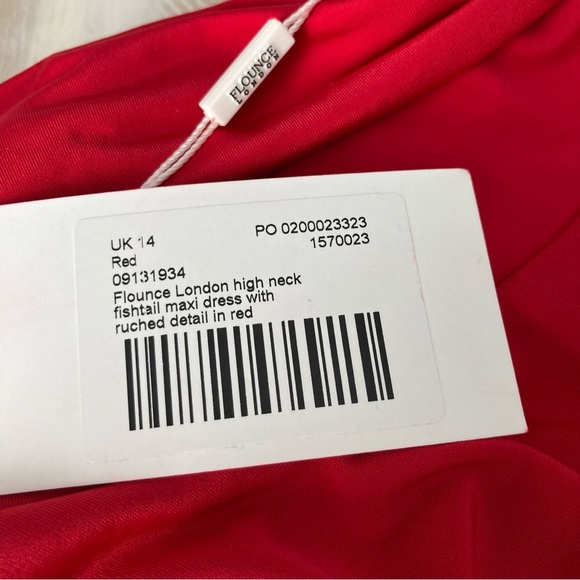 *NWT* FLOUNCE London High Neck Fishtail Maxi Dress, Size 10 - Picture 11 of 12